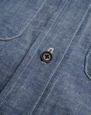 Lee x Nigel Cabourn Work Shirt in Raw Denim