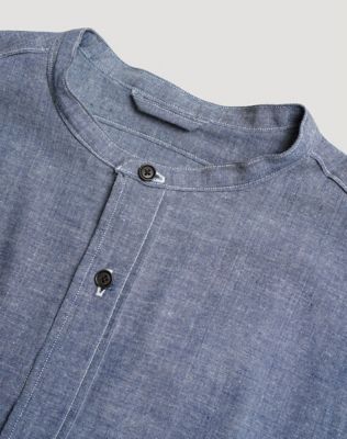 Lee x Nigel Cabourn Work Shirt in Raw Denim