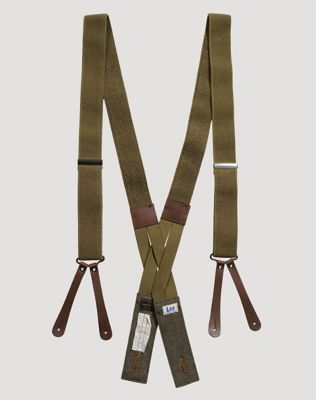 Lee x Nigel Cabourn Suspenders in Olive