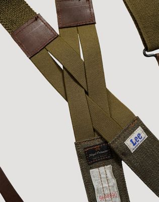 Lee x Nigel Cabourn Suspenders in Olive