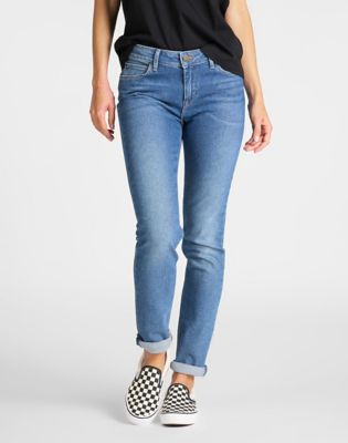 lee elly slim straight mid rise jeans