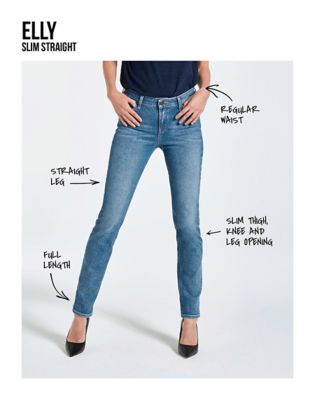 Lee elly slim straight jeans on sale