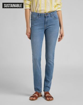 lee elly slim straight mid rise jeans
