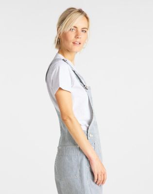 Bib Short Women Skirts, Dresses Overalls Hickory Stripe Lee, 46% OFF