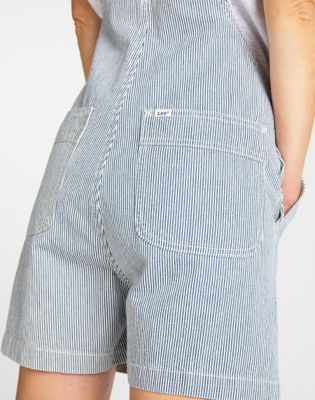 Striped on sale overall pants