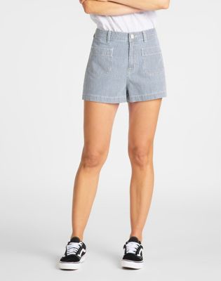  Pinstripe Shorts Women