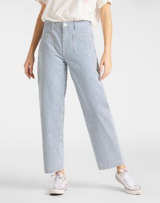 Striped hotsell jeans women