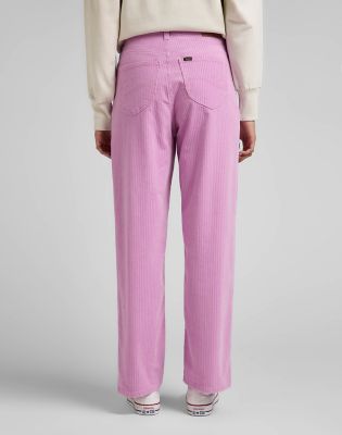 Pink corduroy store lee jeans