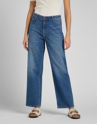 Jeans Mujer Tiro Alto Stella A Line Relaxed Fit Light Alton - Lee