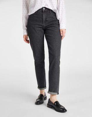 Womens black lee sales jeans