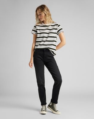 lee mom jeans black