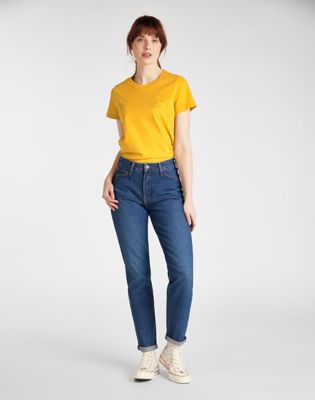 Lee mom sale straight jeans