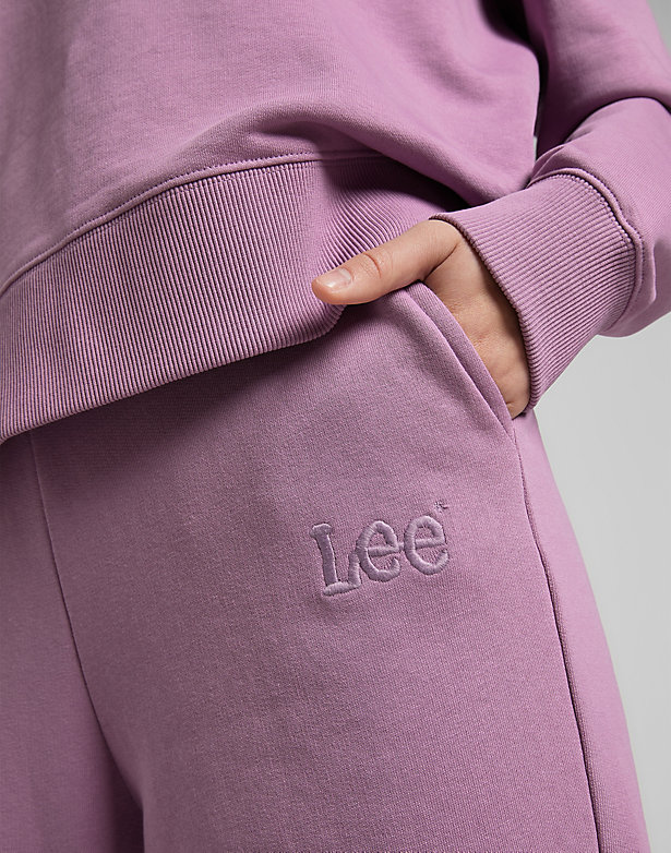 Relaxed Sweatpants in Plum