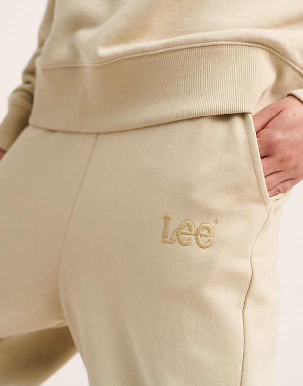 Relaxed Sweatpants in Pale Khaki