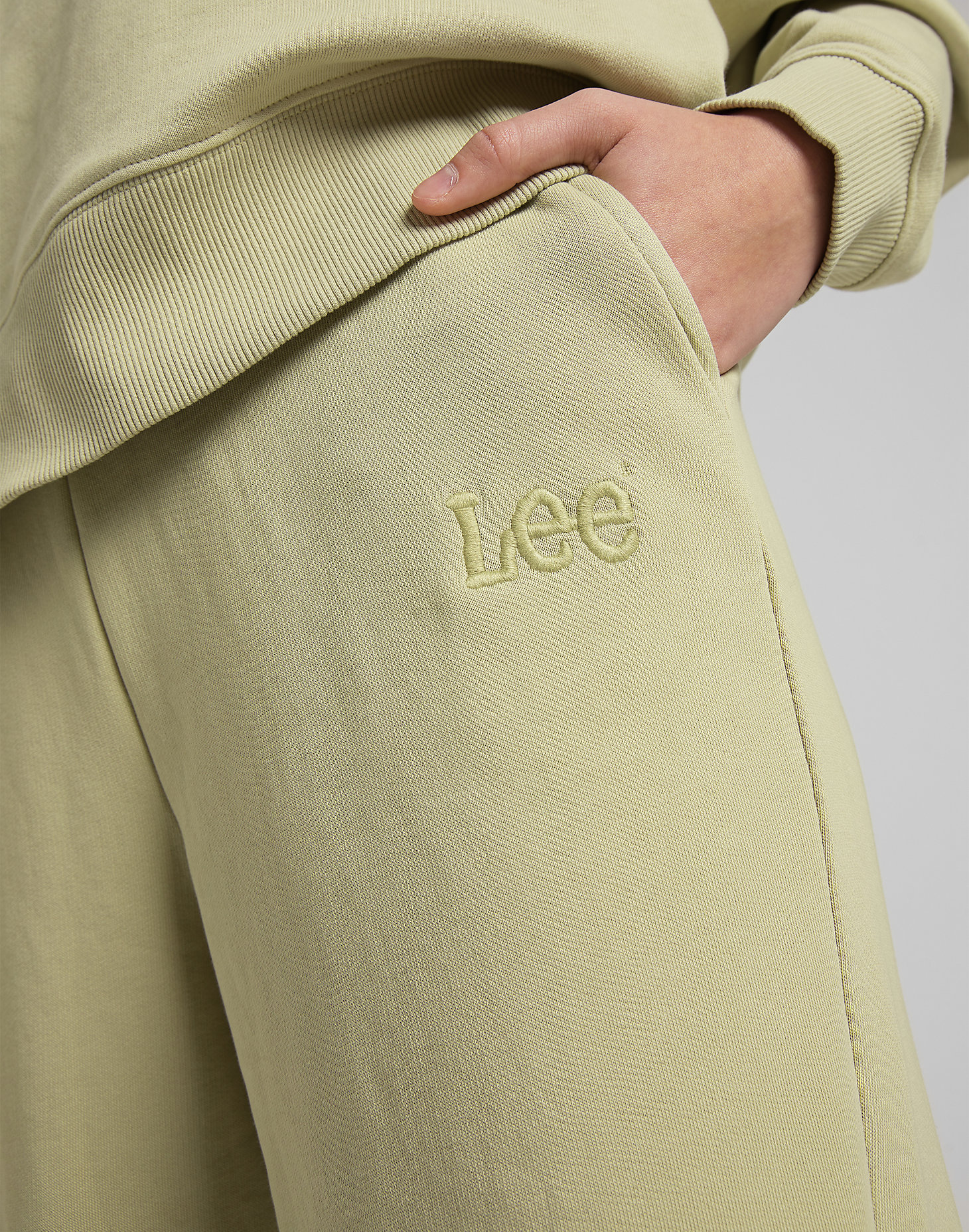 Relaxed Sweatpants in Pale Khaki alternative view 6