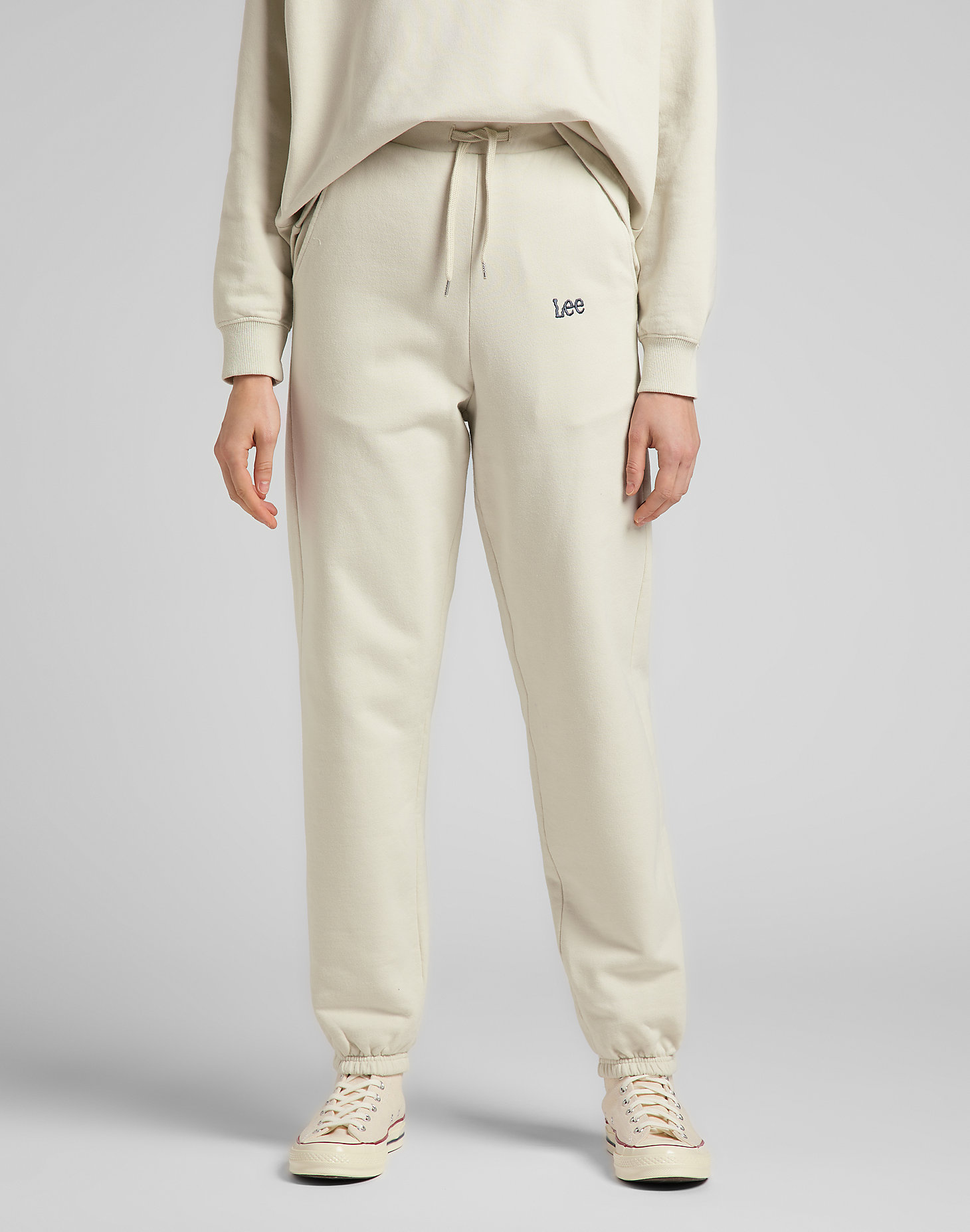 Relaxed Sweatpants in Workwear White main view