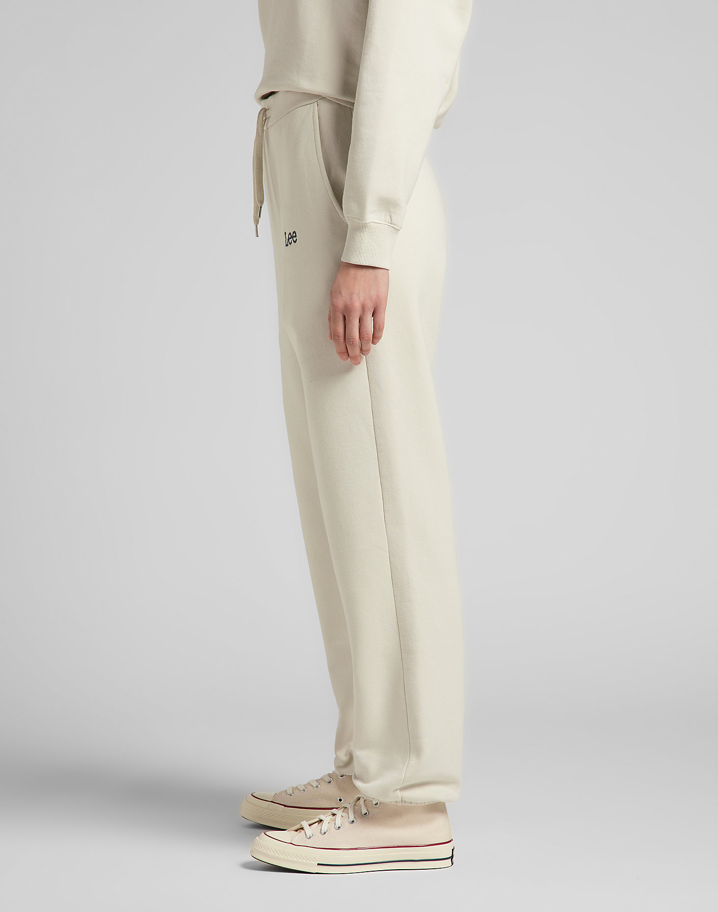 Relaxed Sweatpants in Workwear White alternative view 3
