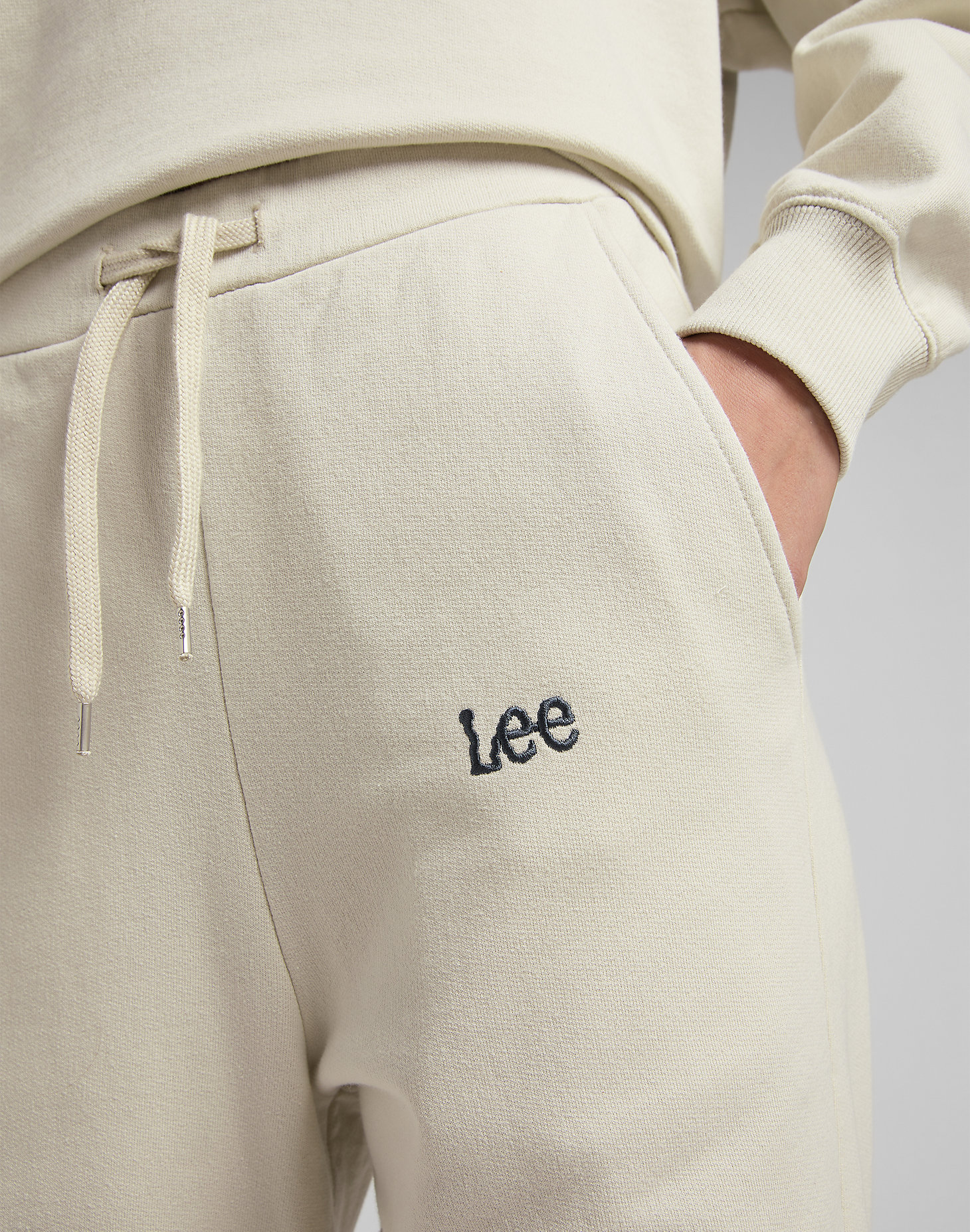 Relaxed Sweatpants in Workwear White alternative view 4
