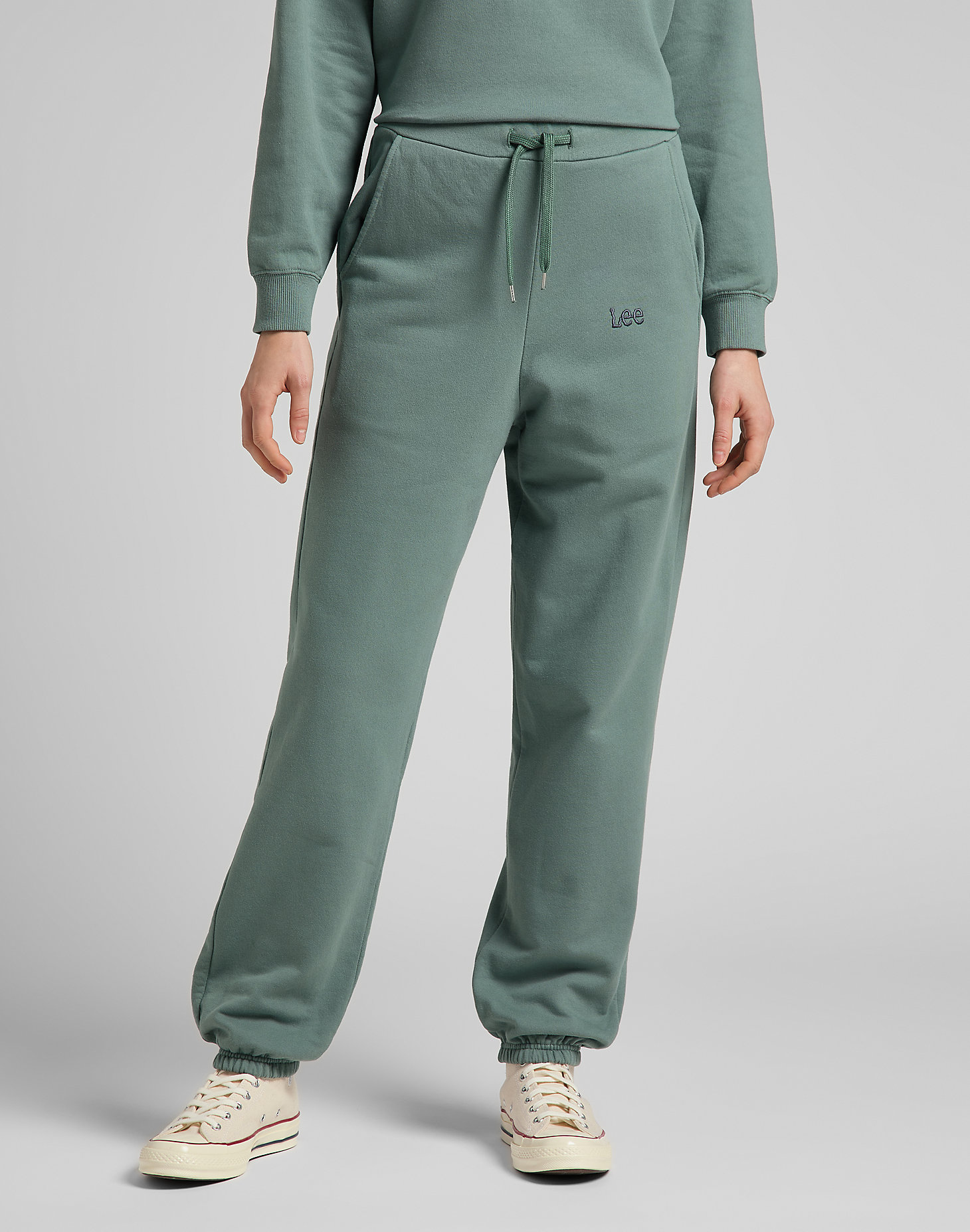 Relaxed Sweatpants in Steel Green alternative view 1
