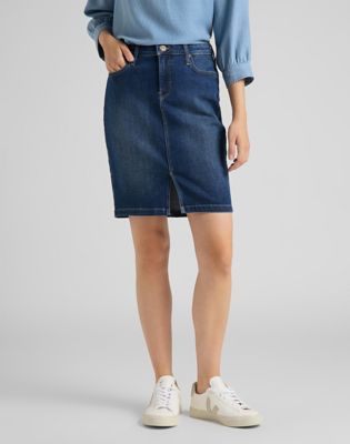 lee denim pencil skirt