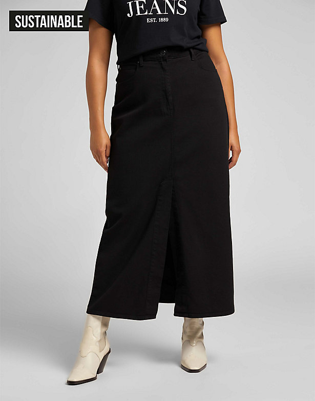 Long Skirt Plus in Black