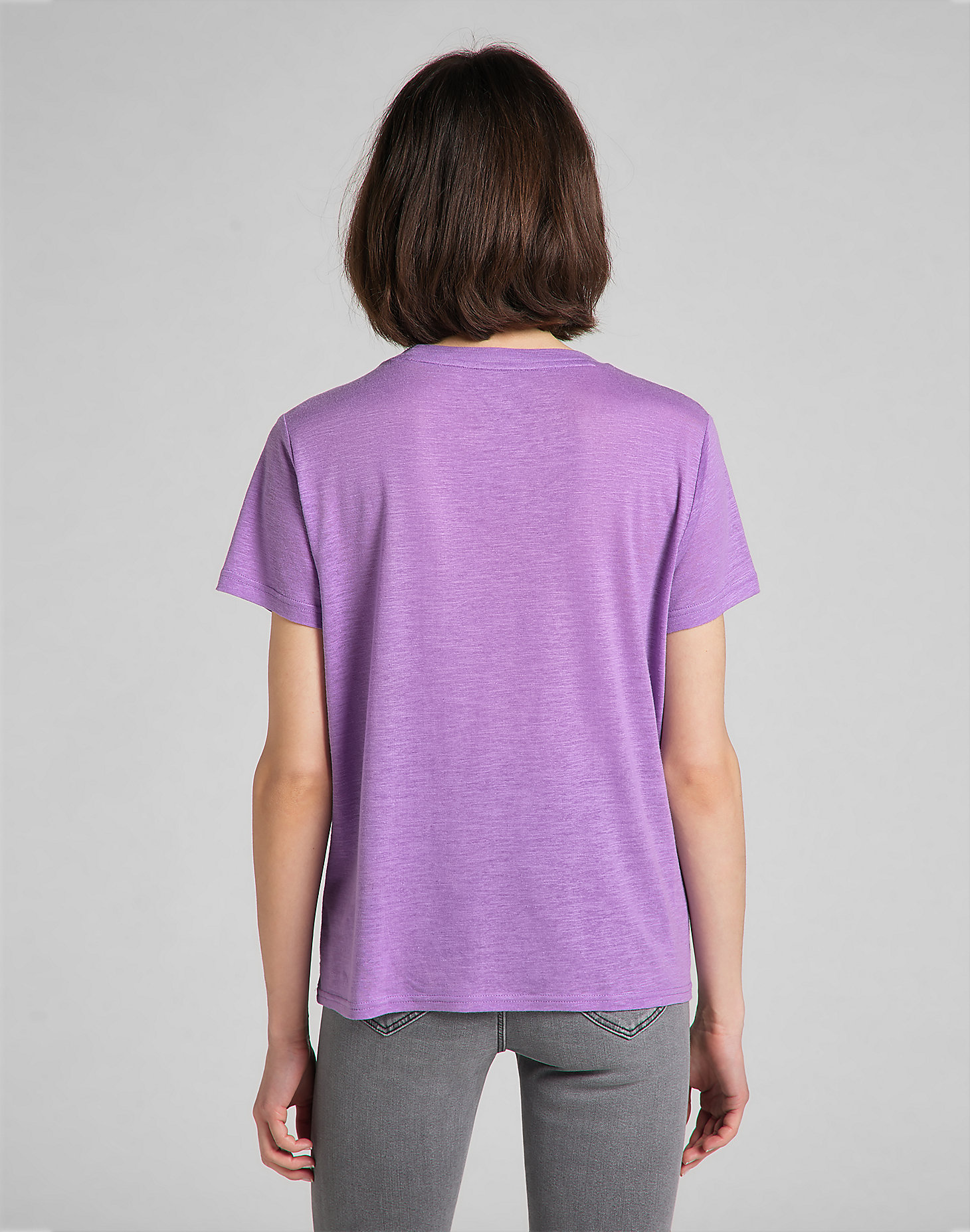 Crew Tee in Amethyst Orchid alternative view 1