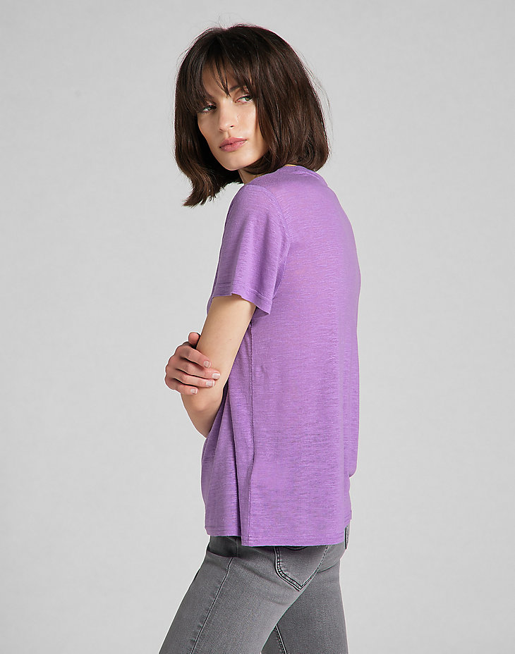 Crew Tee in Amethyst Orchid alternative view 3