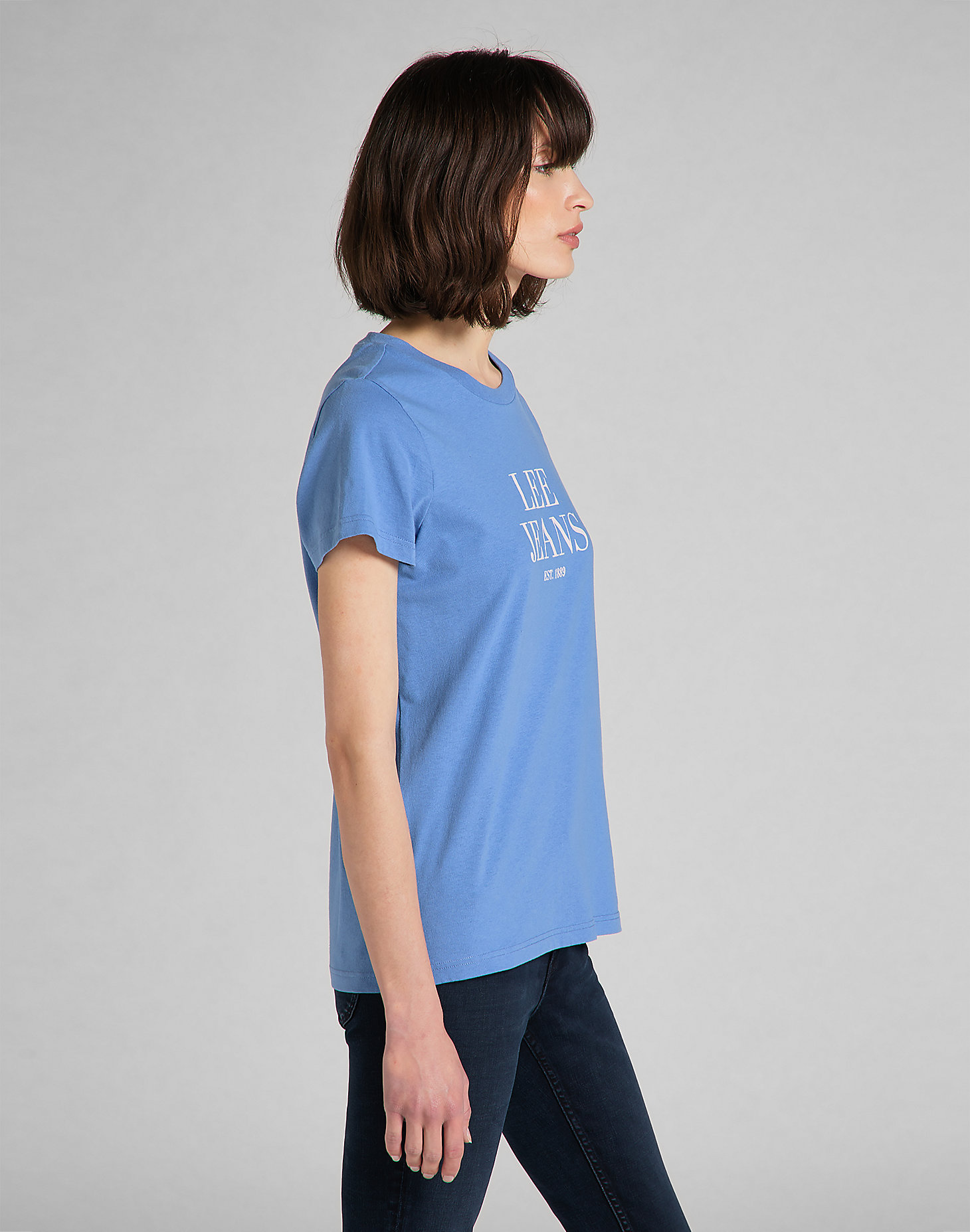 Graphic Tee in Blue Yonder alternative view 3