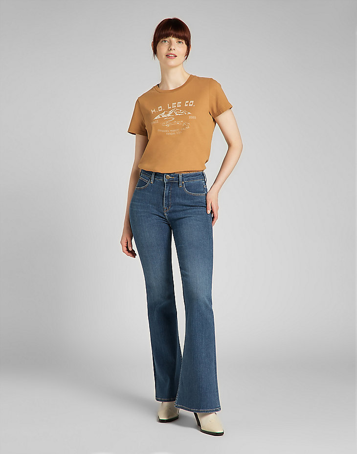 Easy Graphic Tee in Tobacco Brown alternative view 2