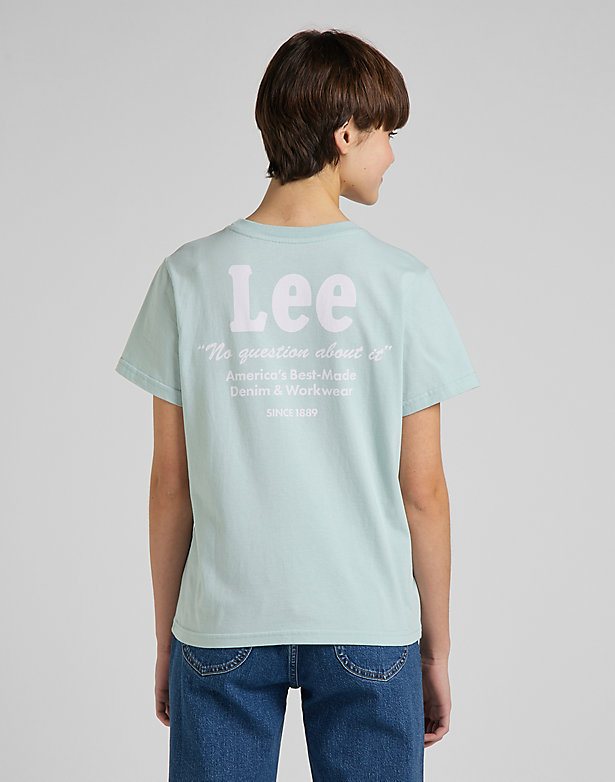 Graphic Tee in Sea Green