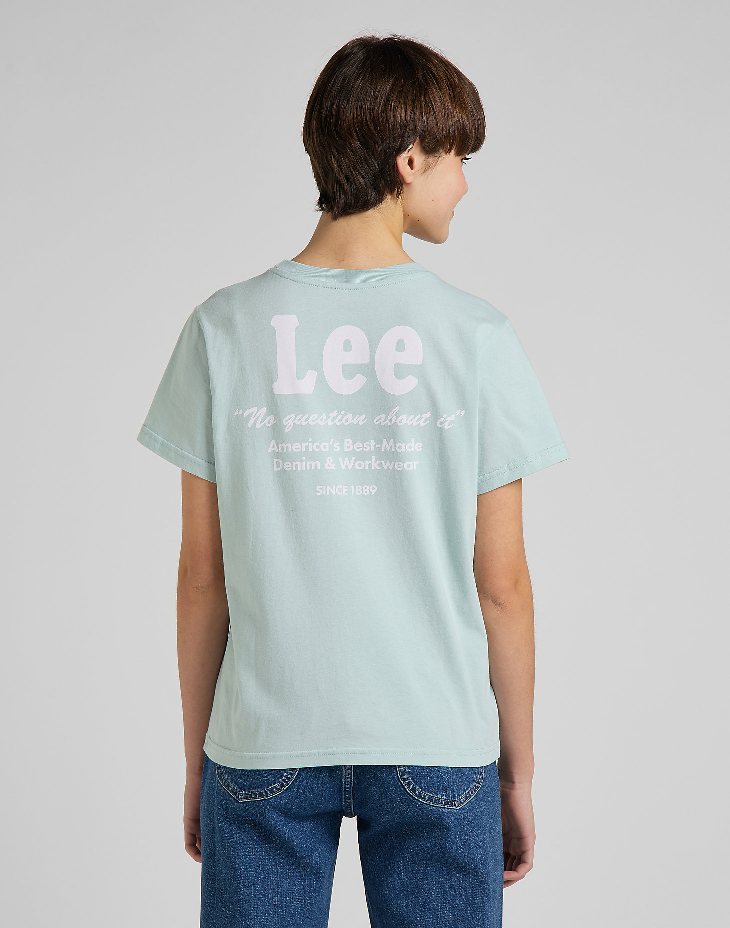 Graphic Tee in Sea Green main view