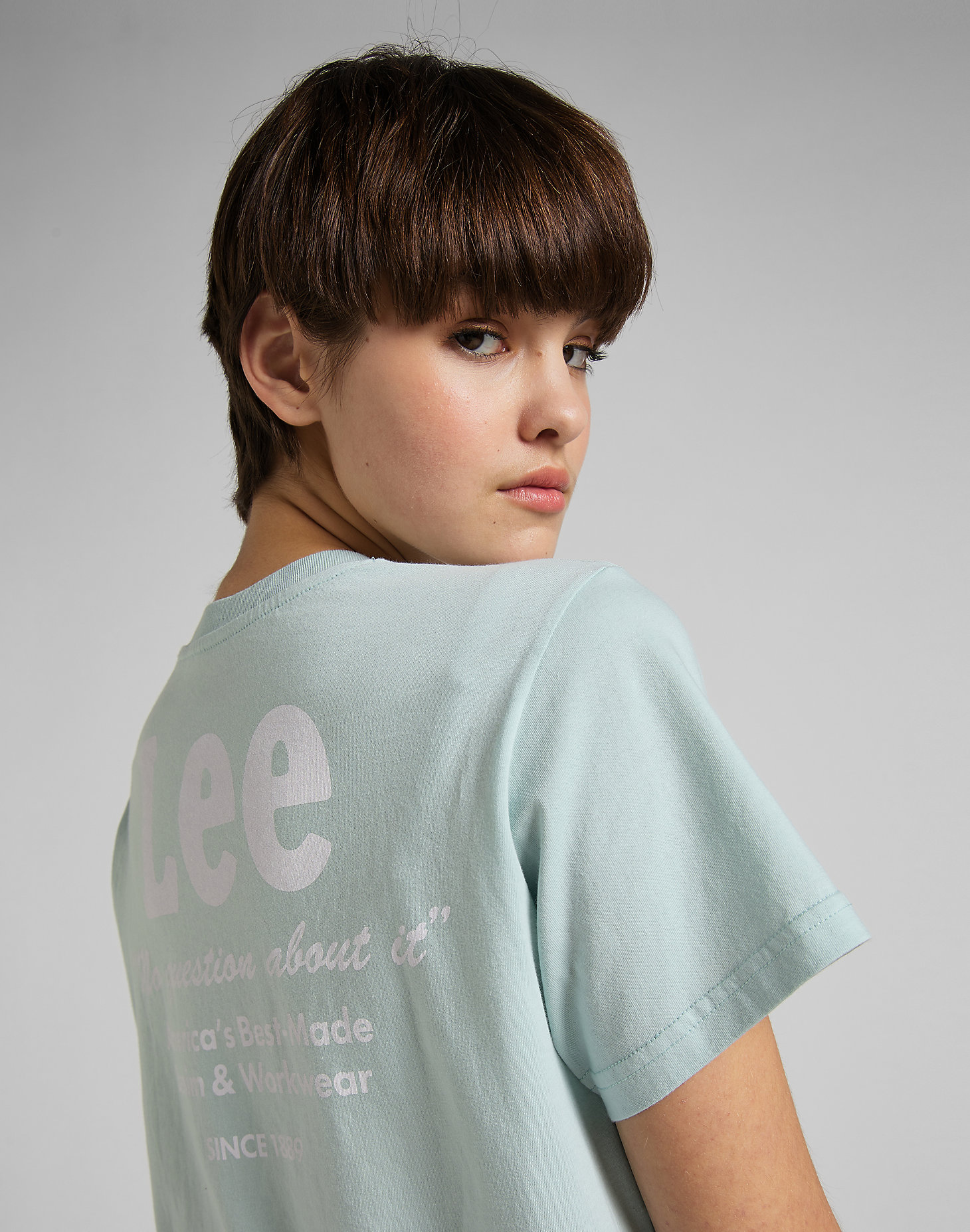 Graphic Tee in Sea Green alternative view 4