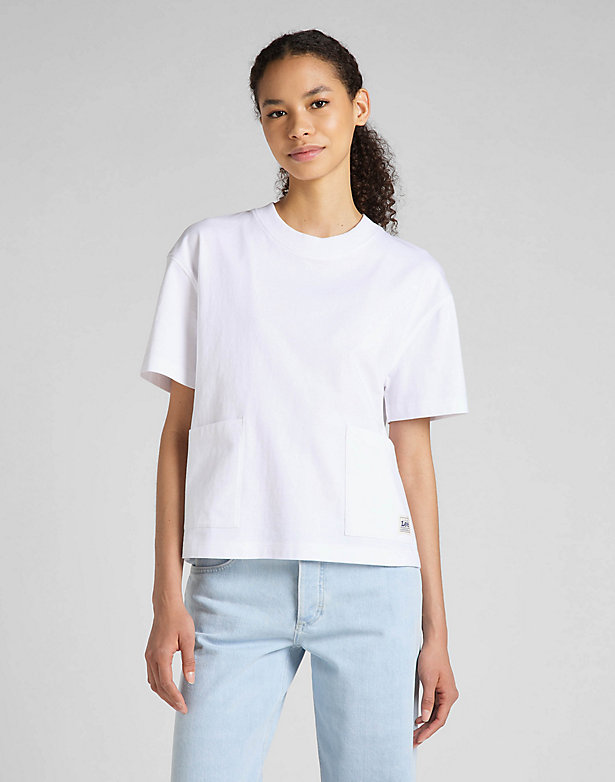 Emblem Tee in Bright White