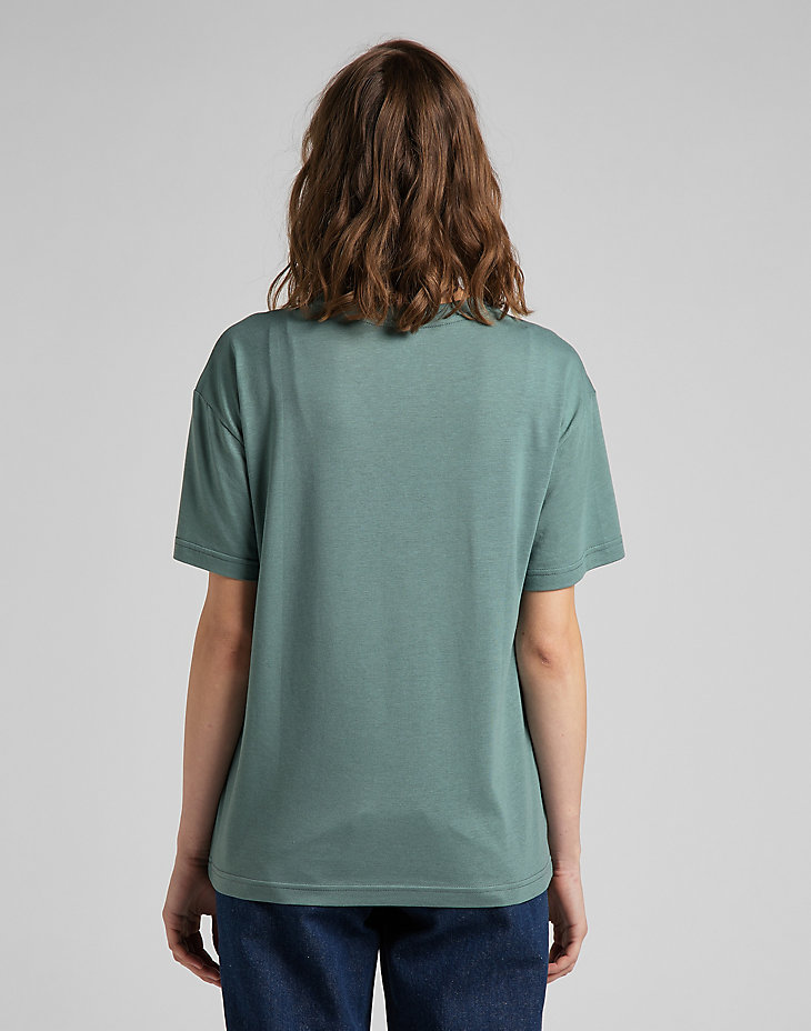 Relaxed Crew Tee in Steel Green alternative view