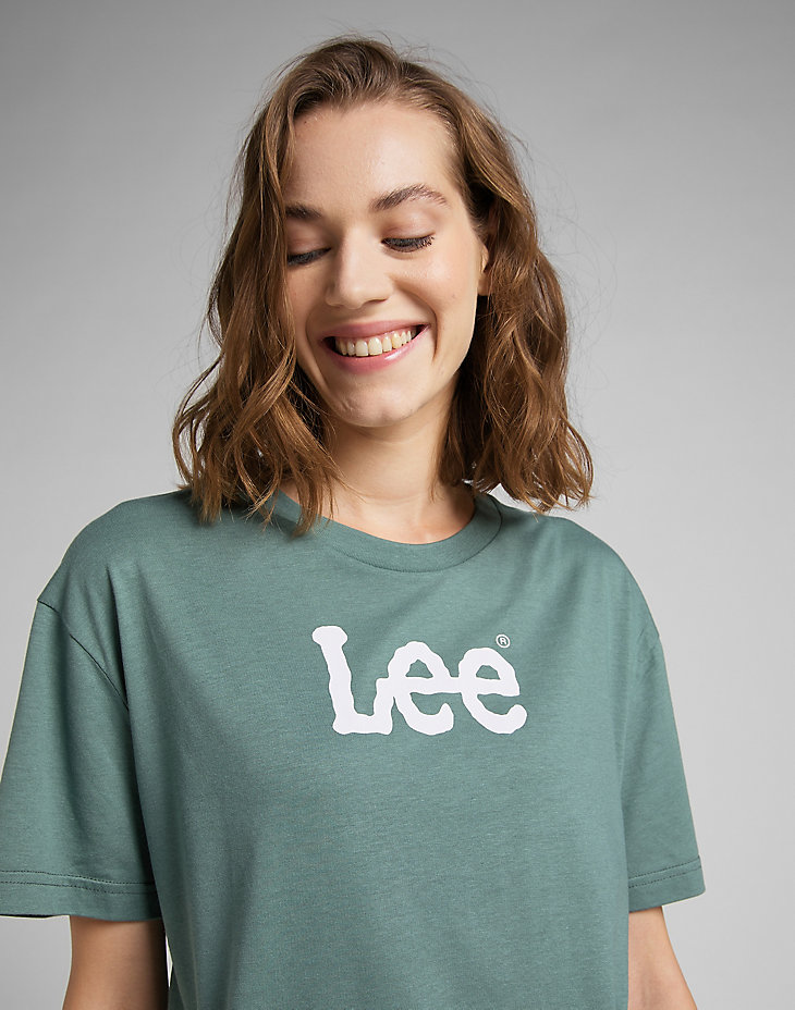 Relaxed Crew Tee in Steel Green alternative view 4