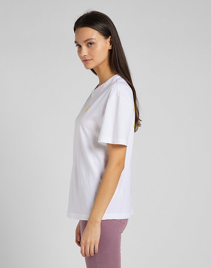 Relaxed Crew Tee in Bright White alternative view 3