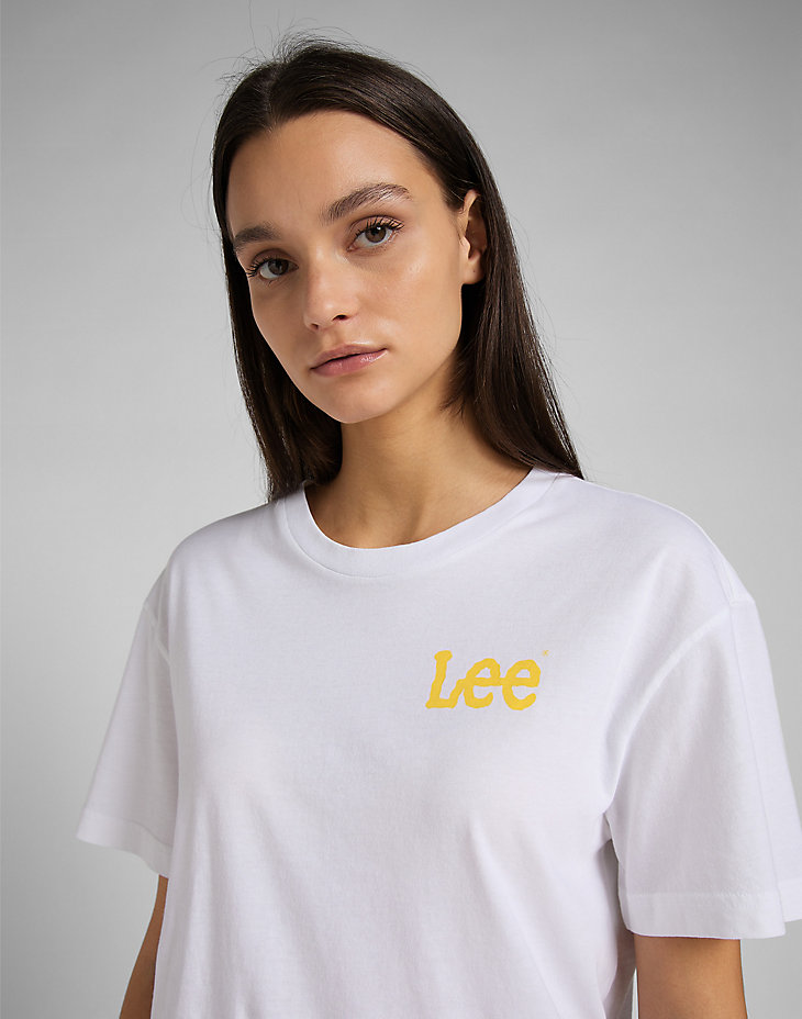 Relaxed Crew Tee in Bright White alternative view 4