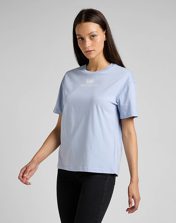 Chest Logo Tee in Parry Blue main view