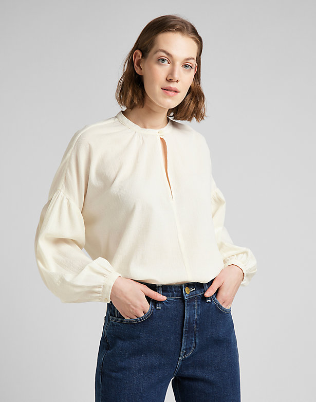Relaxed Blouse in Ecru