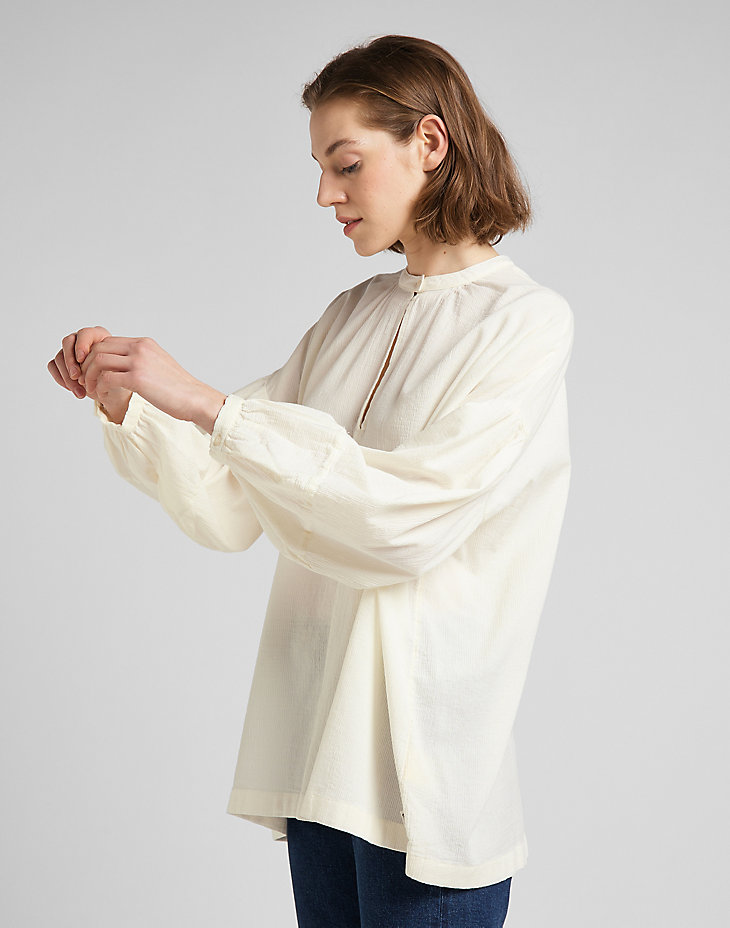 Relaxed Blouse in Ecru alternative view 3