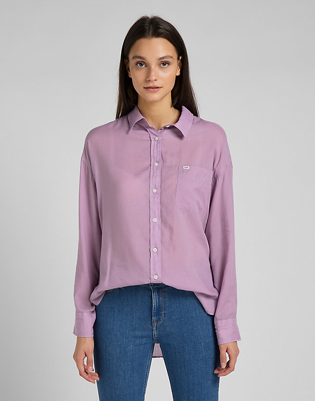 One Pocket Shirt in Plum