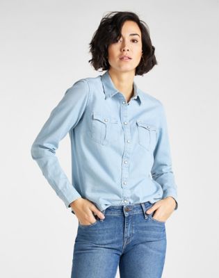 ladies denim tops uk