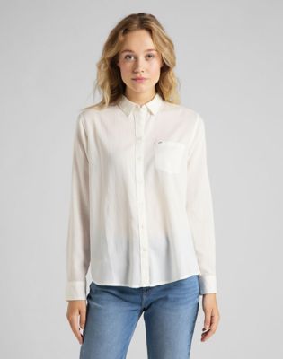 womens white lee jeans