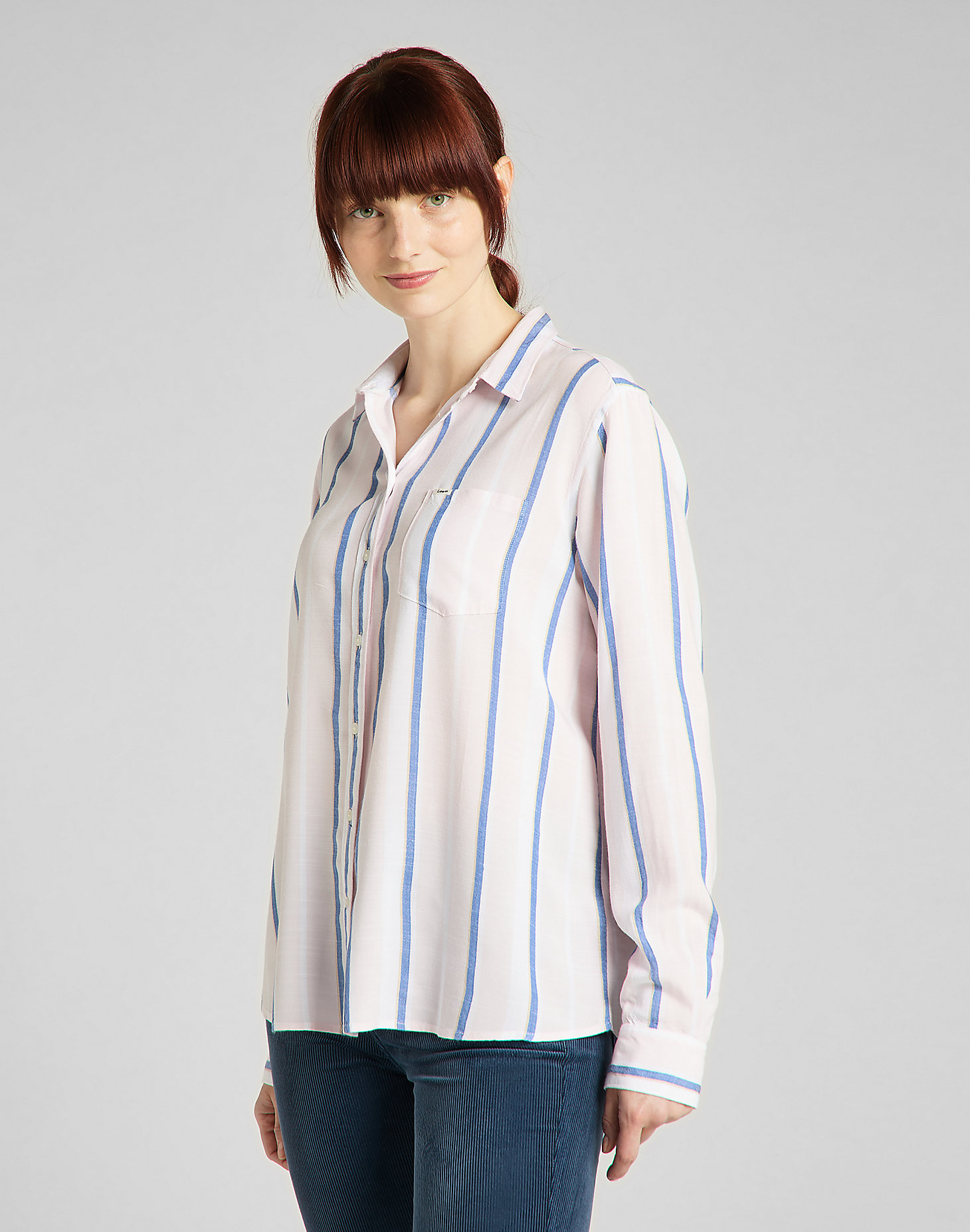 One Pocket Shirt in Pale Lilac main view