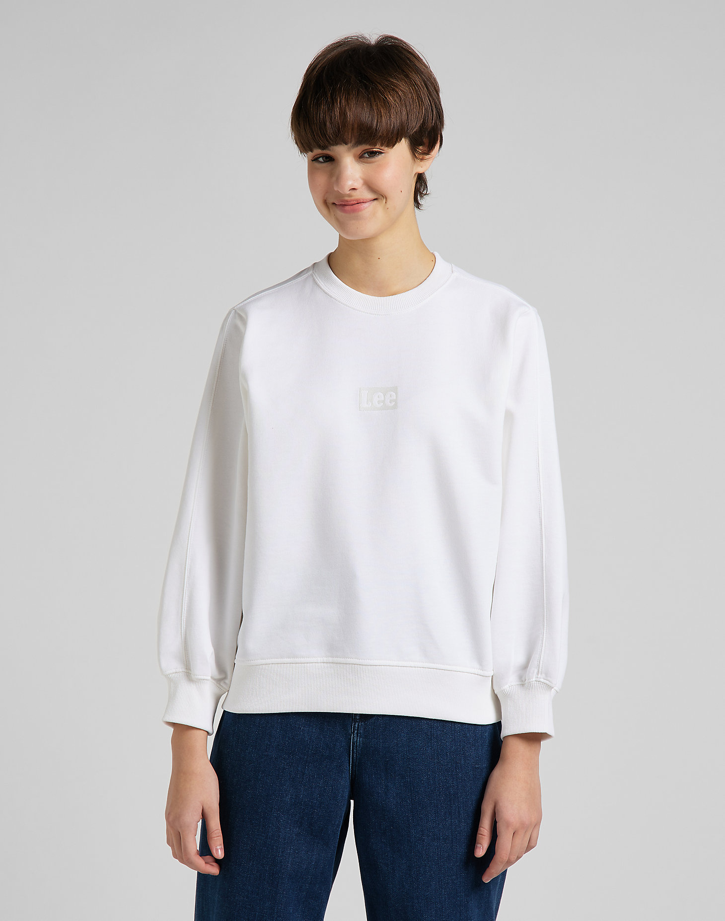 Hoodie Sweatshirt in Bright White alternative view 4