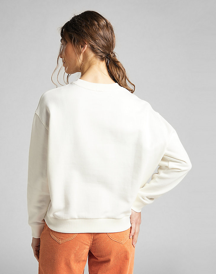 Sweatshirt in White Canvas alternative view