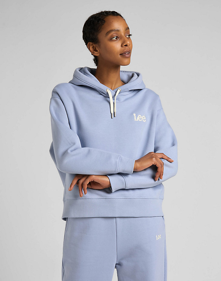 Essential Hoodie in Parry Blue main view
