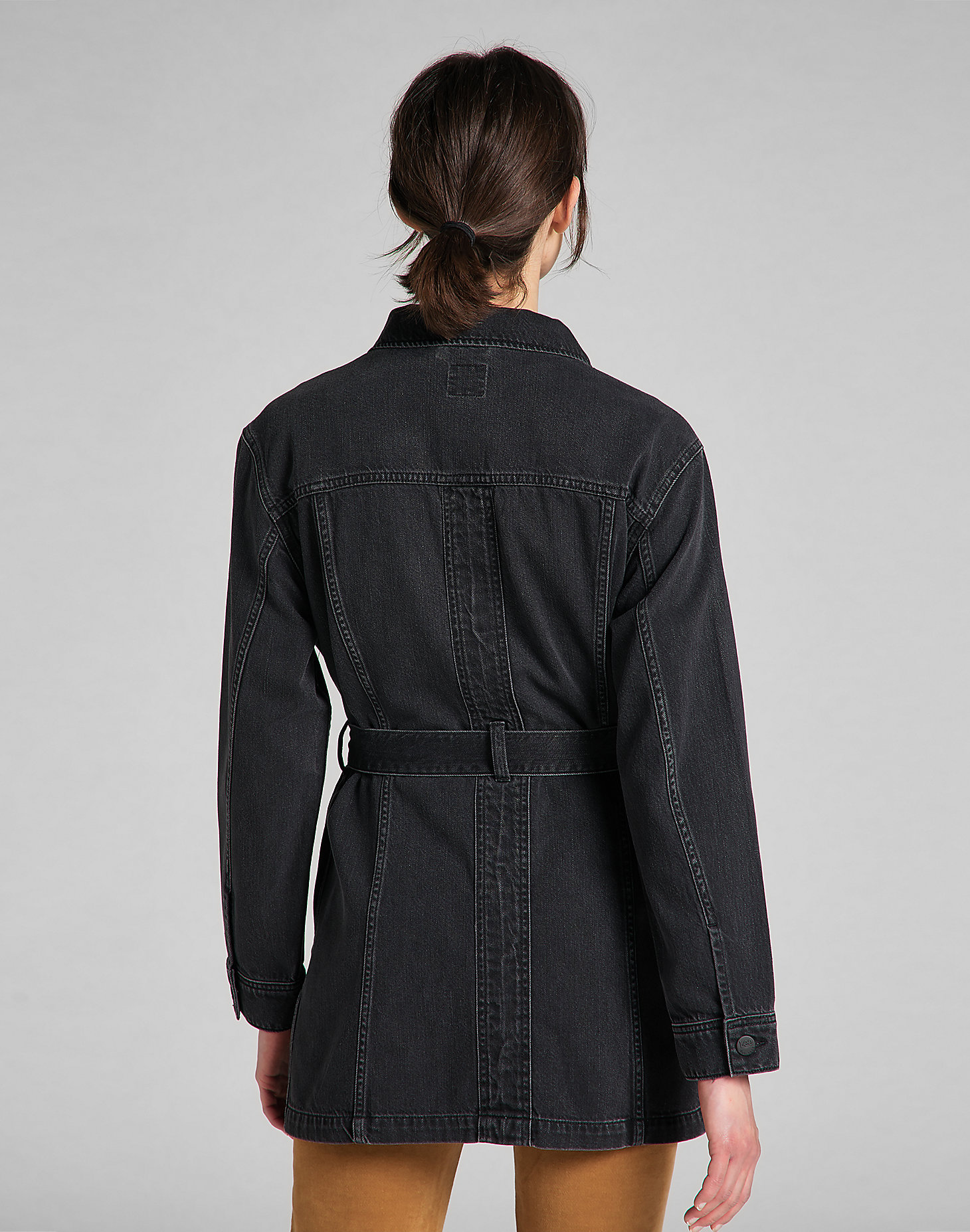 Belted Rider Jacket in Black Duns alternative view 1