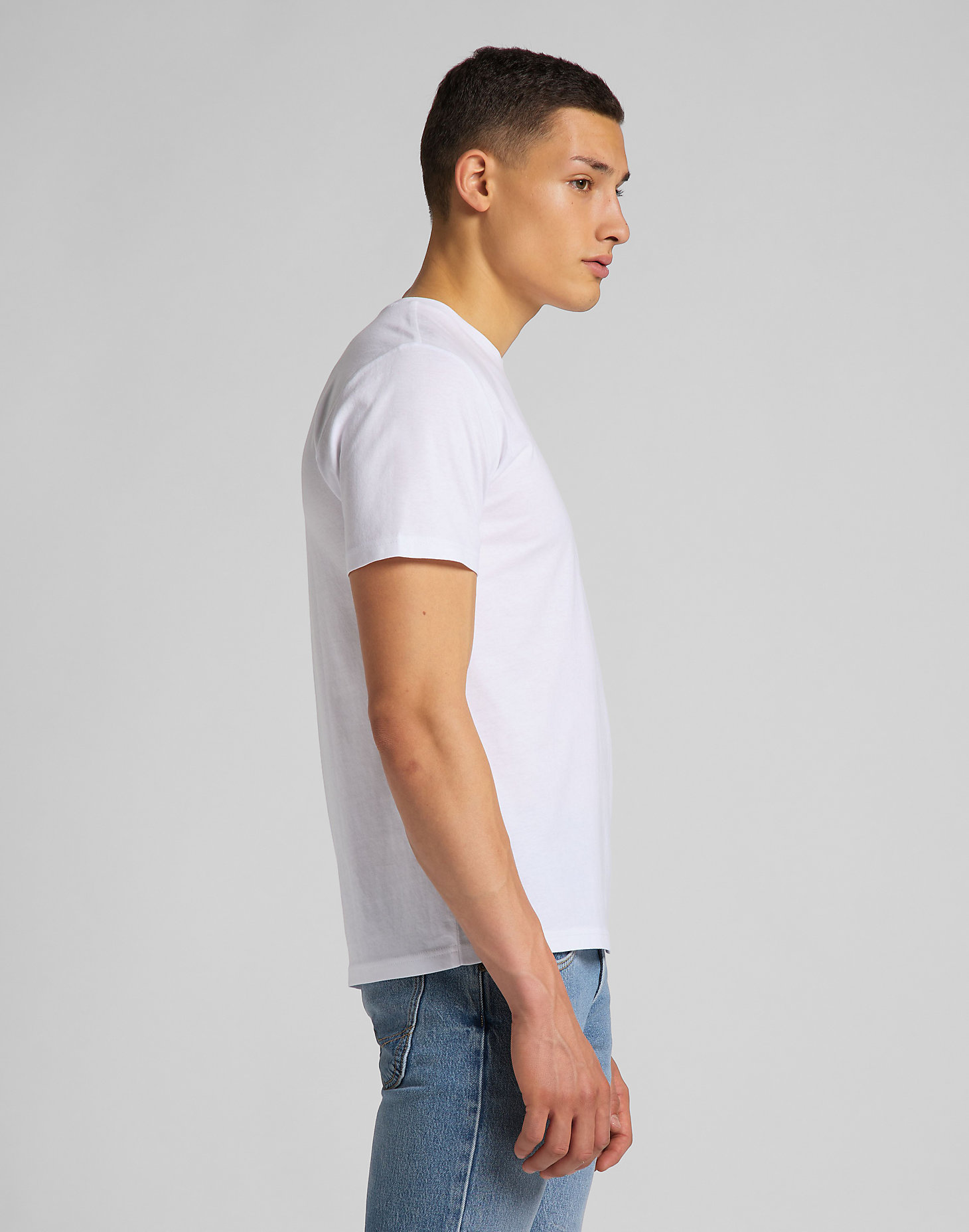 Patch Logo Tee in White alternative view 1