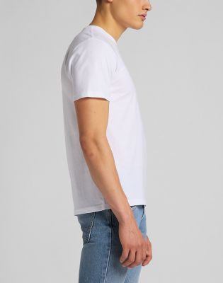 Regular Patch Logo Short Sleeve Tee in White
